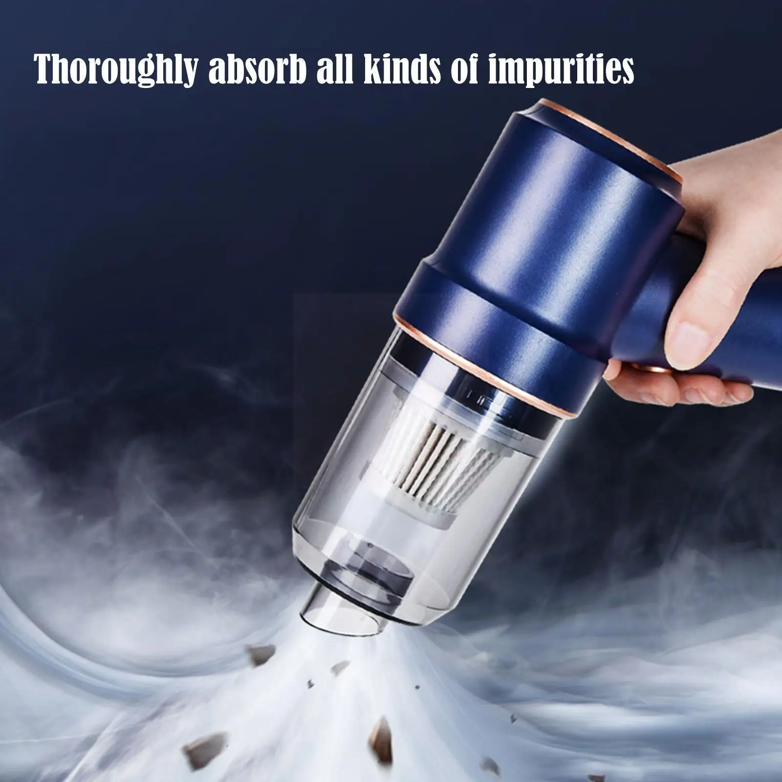 

120W Wireless Car Vacuum Cleaner ABS Material Mini High-power Home Cordless Auto Vacuum Handheld Suction Cleaner L9R1