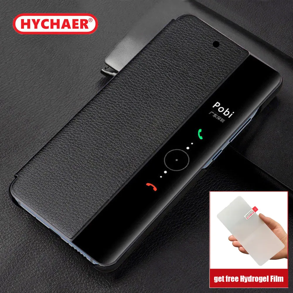 

smart view flip Cover Leather Phone Case For Huawei P30 P40 Pro P20 Mate 20 Lite X 10 P10 Plus Mate 9 pro P50 P 30 40 P30pro