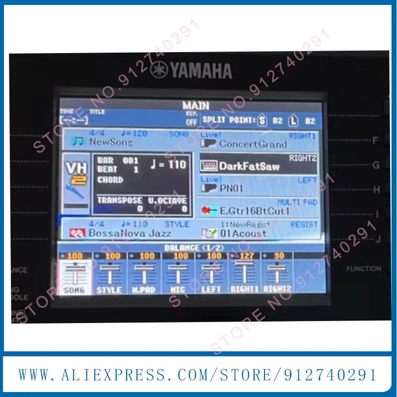 Фото Оригинальный 5,7-дюймовый ЖК-экран для Yamaha PSR S950 PSR-S950, электронная органная матрица, замена ЖК-экрана №1