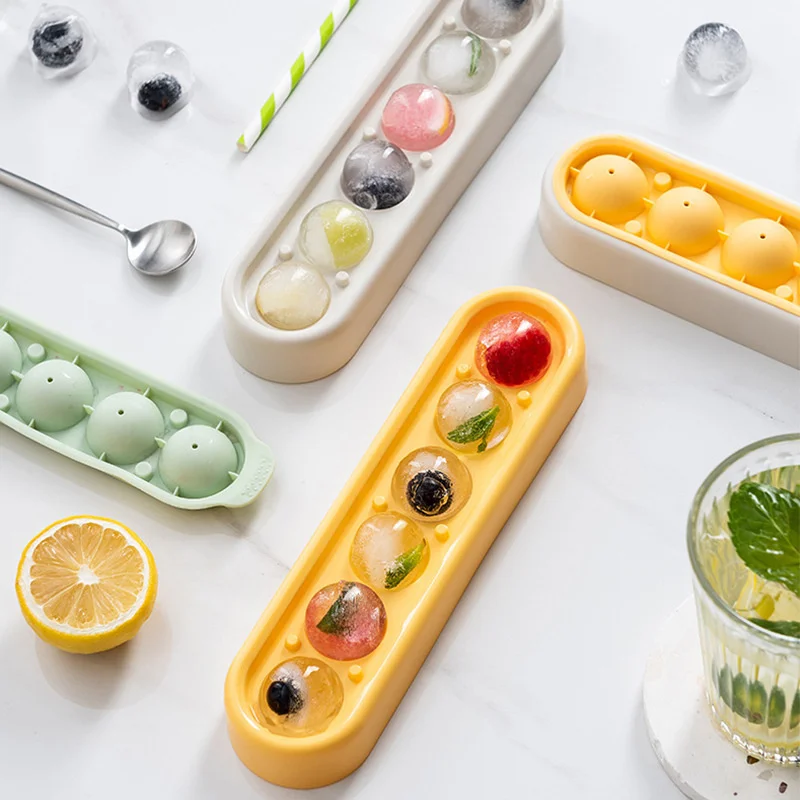 

Round ice ball mold silicone frozen ice cube ice storage box household ice tray small spherical ice cube mold