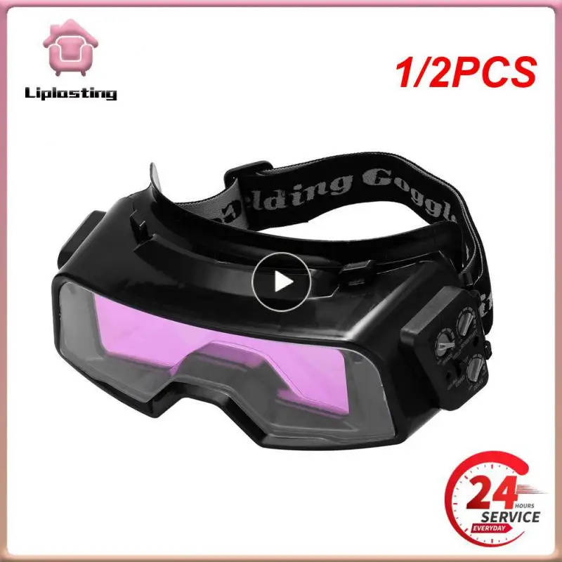 

1/2PCS Auto Darkening Welding Goggles for TIG MIG MMA Professional Weld Glasses Goggles Multifunction Utility Tool