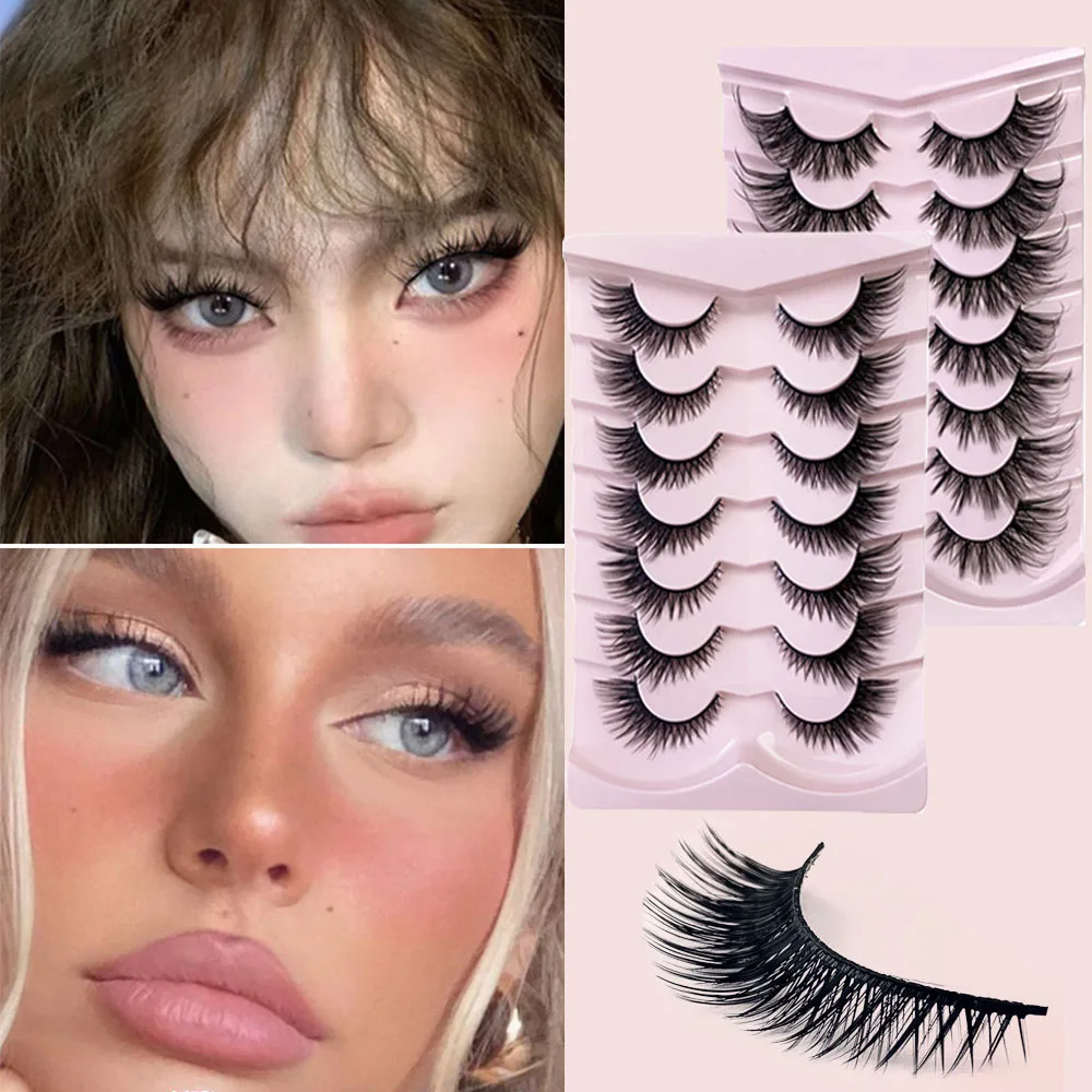 7 пар ресницы для наращивания кошачий глаз