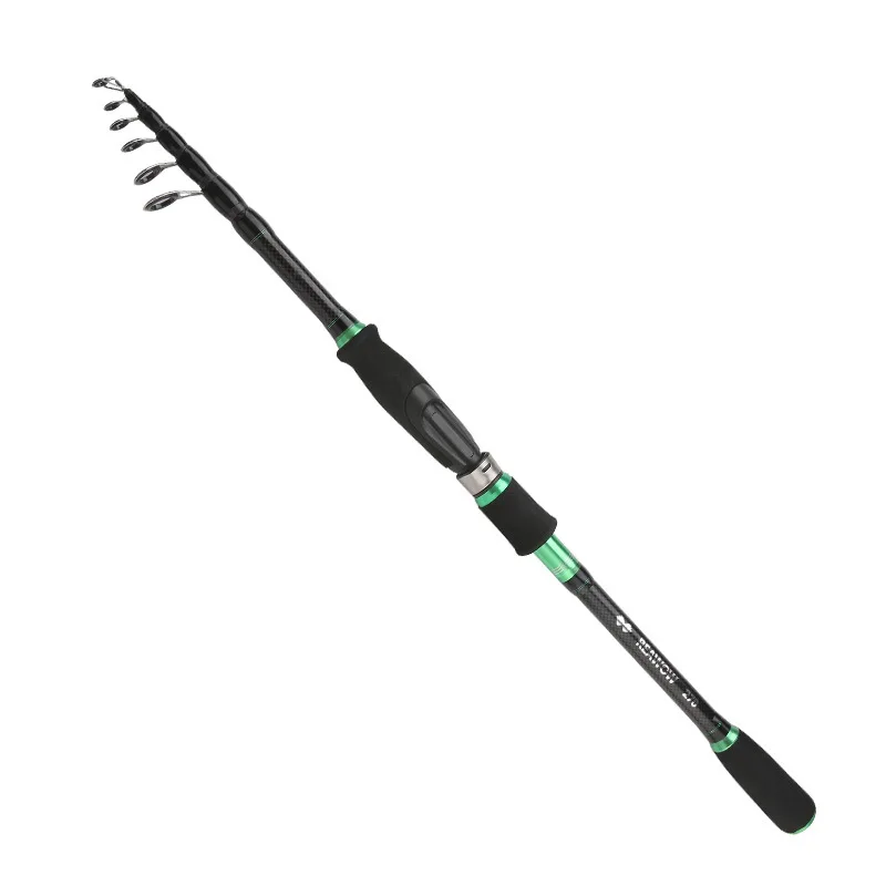 

YY4236 Fishing rod 1.8m, 2.1m, carbon telescopic road sub pole, portable short section ML, vibration adjustable road sub pole
