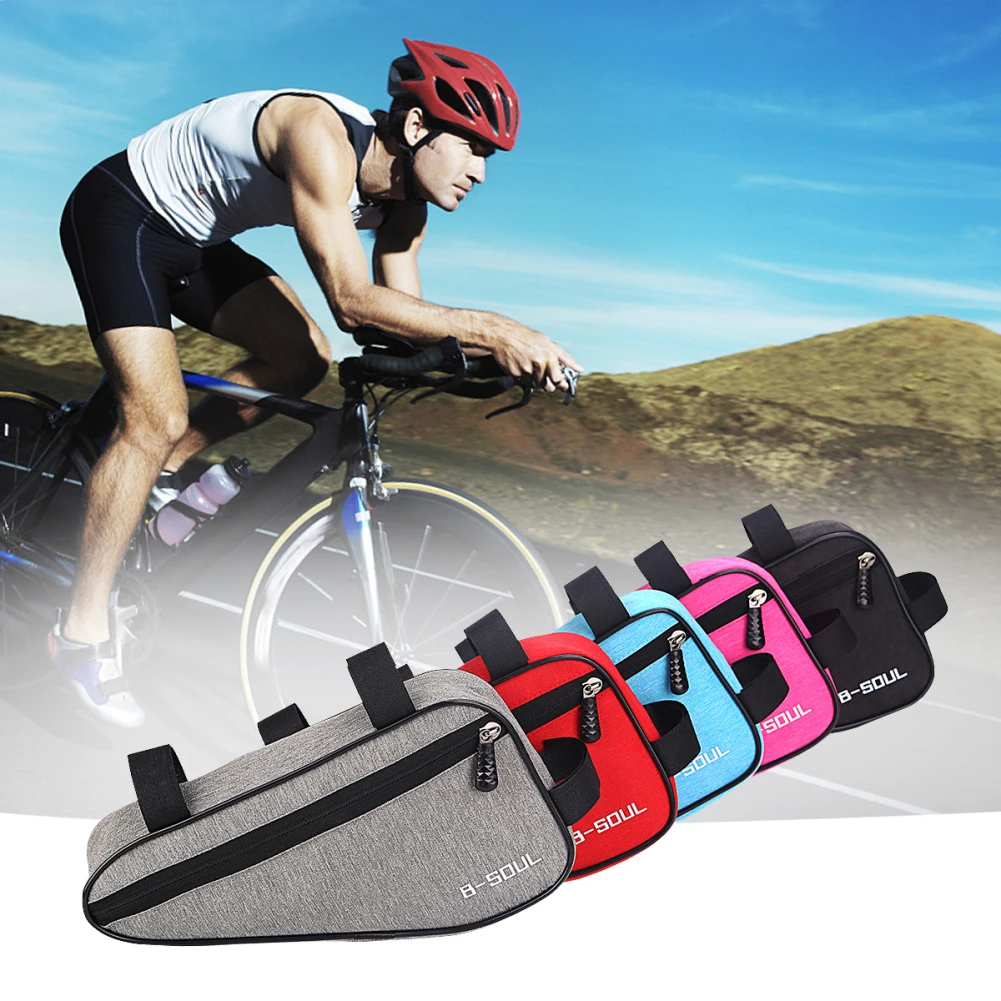 

B-SOUL bicycle bag 1.5L capacity triangle bags upper tube hanging saddle bags MTB mountain road bike bag Bicycle accessories