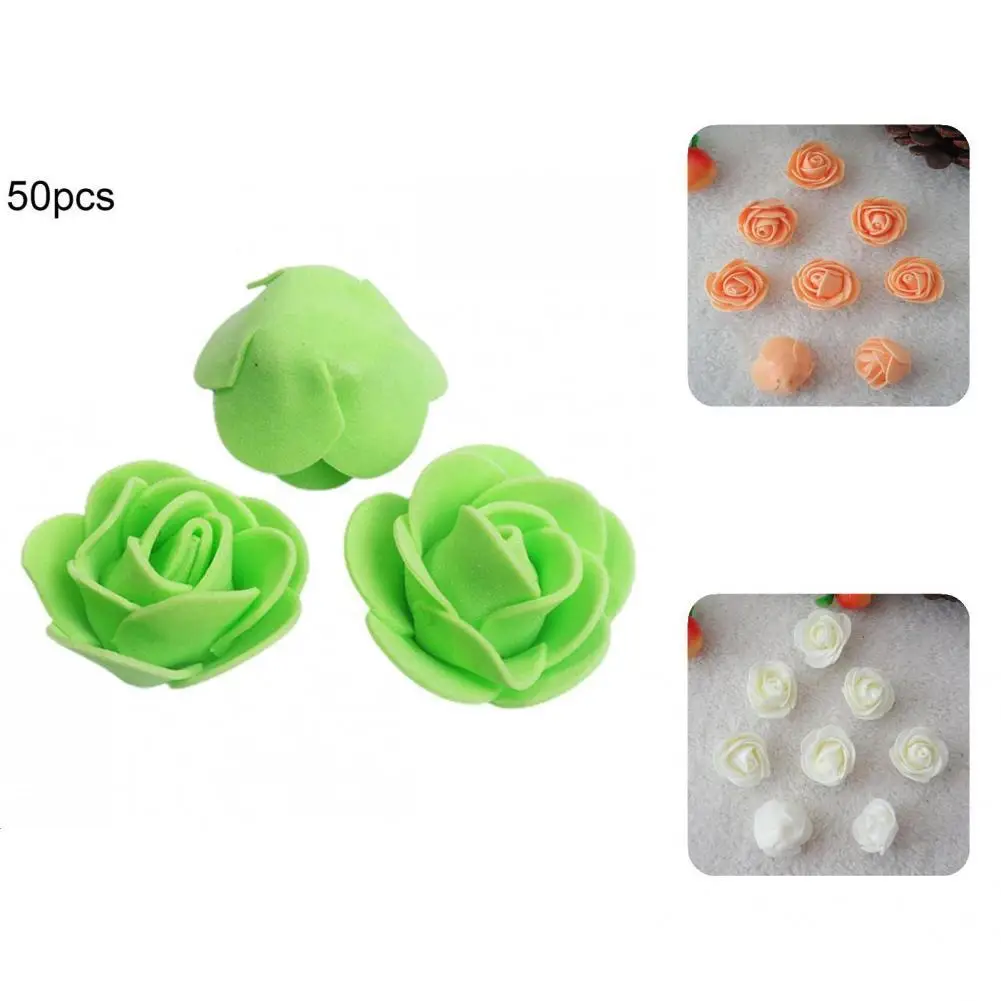 

50 шт., Декоративные искусственные розы, с УФ-защитой