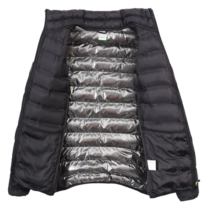 The New Thin and Thick Men's Stand-up Collar Windproof, Warm, Breathable Casual Clothing Winter Coat Warm Jacket