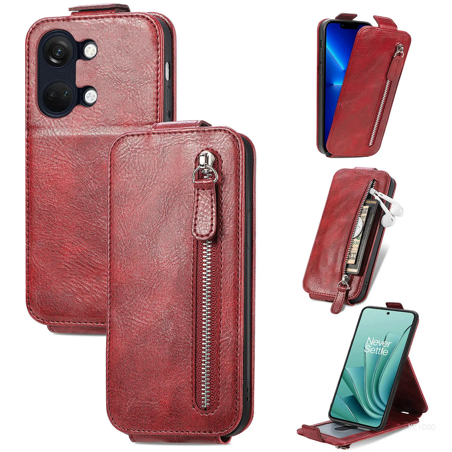 

Flip Cover Leather Case For OnePlus Nord N30 N300 CE 3 Lite CE3Lite Ace 2V 1+Ace2V PHP110 CPH2467 Proptective Shell stand Holder