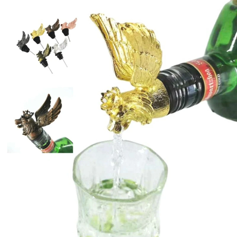 

Creative Lion King with Wings Pour Spouts Bar Family Red Wine Mouth Wine Container Exquisite Personalized Decorations