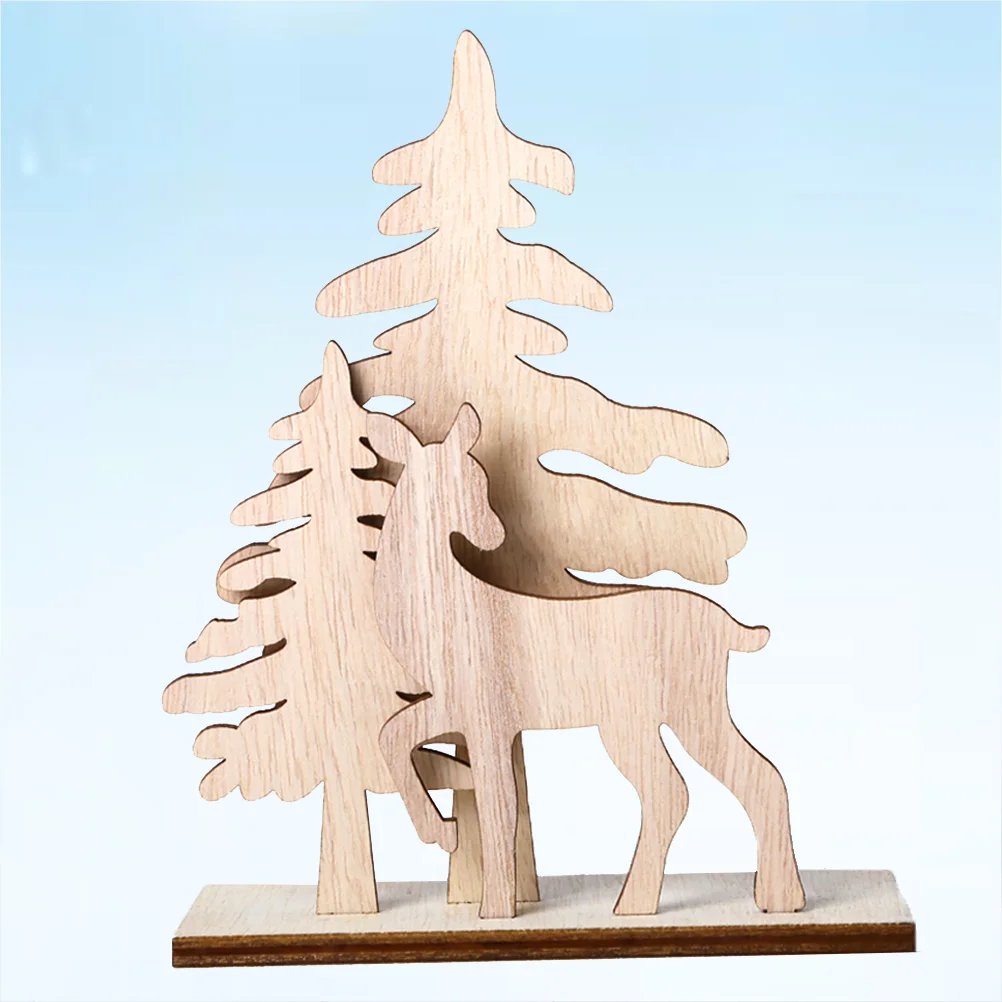 

1PC Creative DIY Handicraft Christmas Deer Decorations for Home Party
