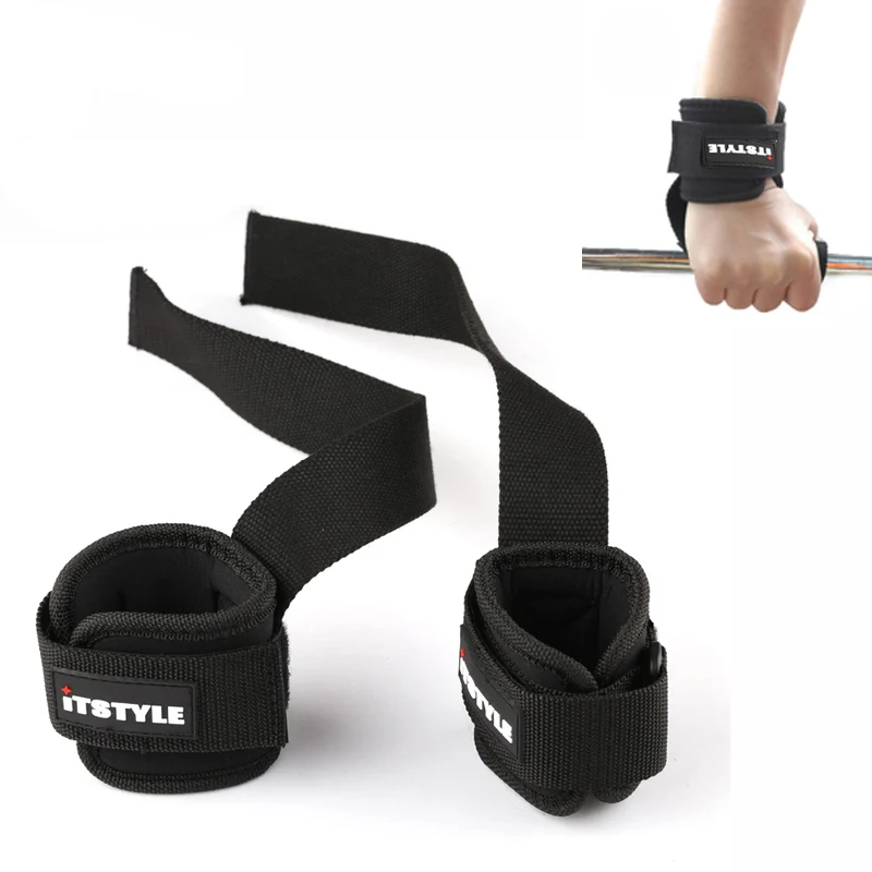 

Weight Lifting Straps Anti-skid Workout Power Training Support Barbell belt Hand Bar Wrist Wrap bands