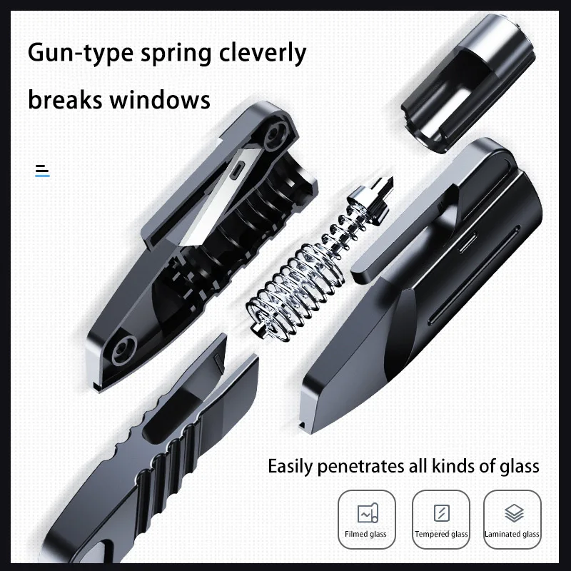 Автомобильный аварийный молоток 2-в-1 многофункциональный выключатель окон резак