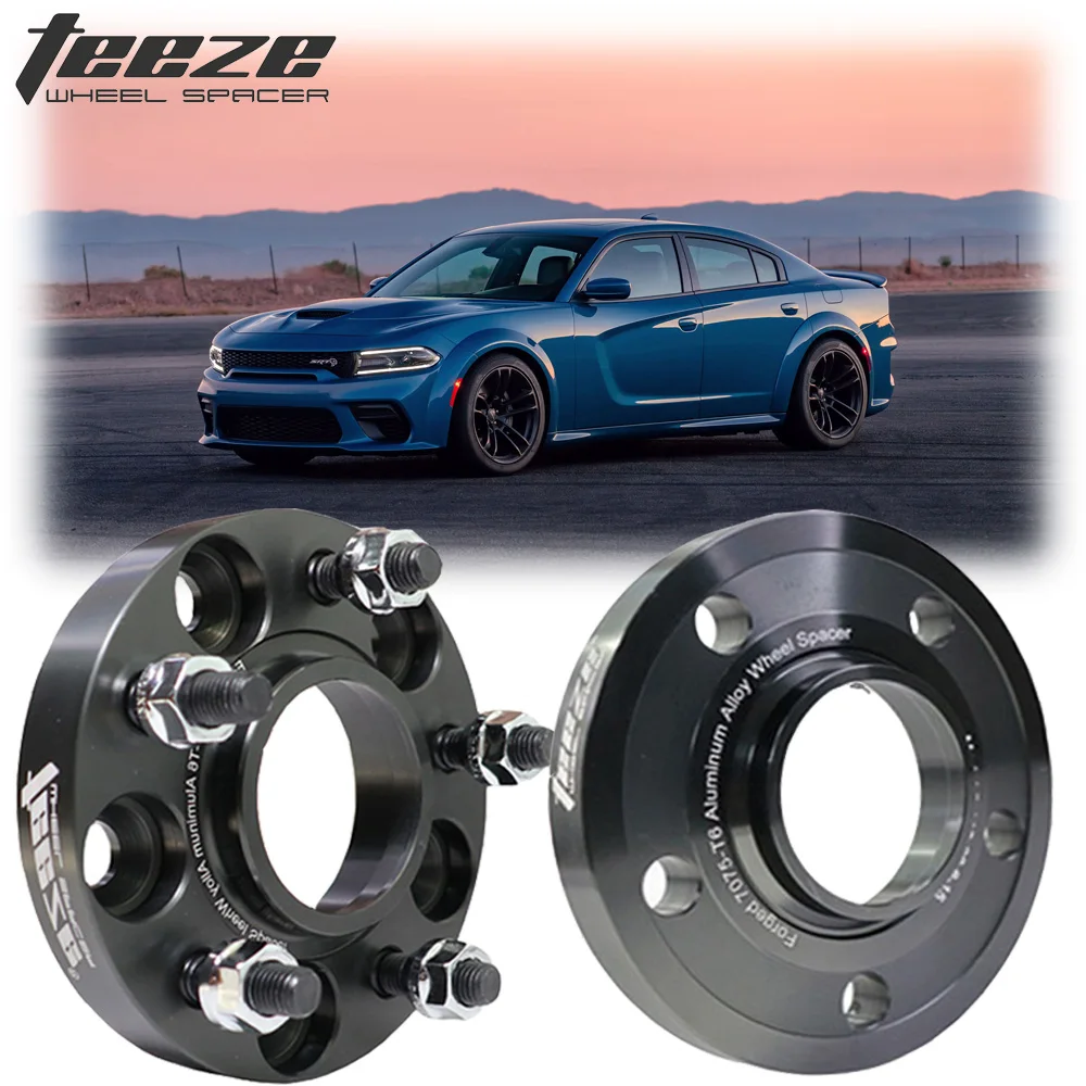 

TEEZE 2pcs PCD 5x130 CB 71.6 mm Aluminum Alloy Wheel Spacer Adapter For Dodge Challenger,Challenger SRT,Charger,Charger SRT