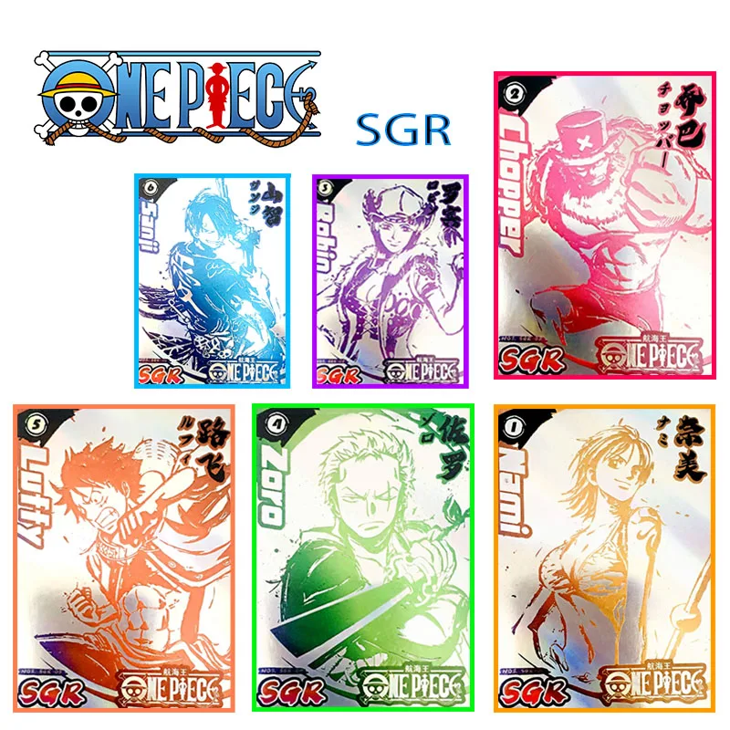 

One Piece Anime Characters Sgr Series Yamato Nami Sanji Nefertari D Vivi Collectible Cards Children's Toys Birthday Gifts