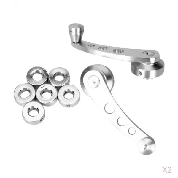 

Universal Car Window Winder Crank Kit - Silver Tone