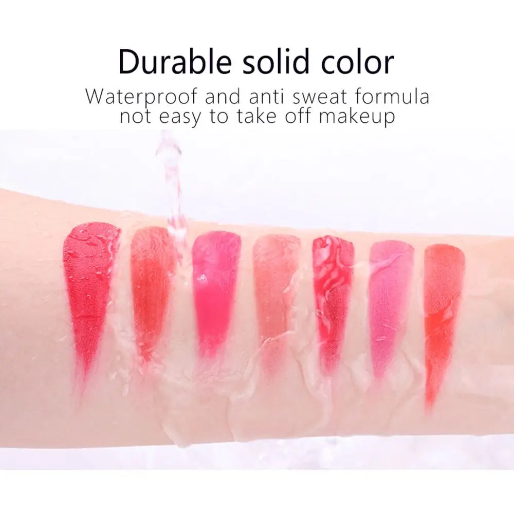 Палитра губной помады с зеркалом водонепроницаемая увлажняющая палитра блеска