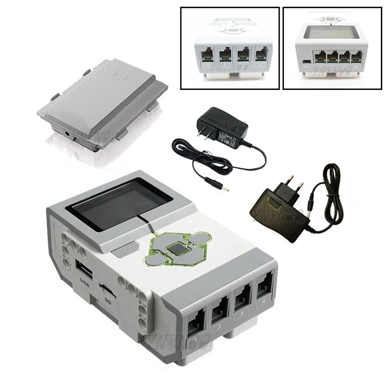 Новинка 45544 mindstorm EV3 Интеллектуальный перезаряжаемый аккумулятор постоянного тока Электрический USB Кабель-адаптер трансформатор 45500 45501 игрушки
