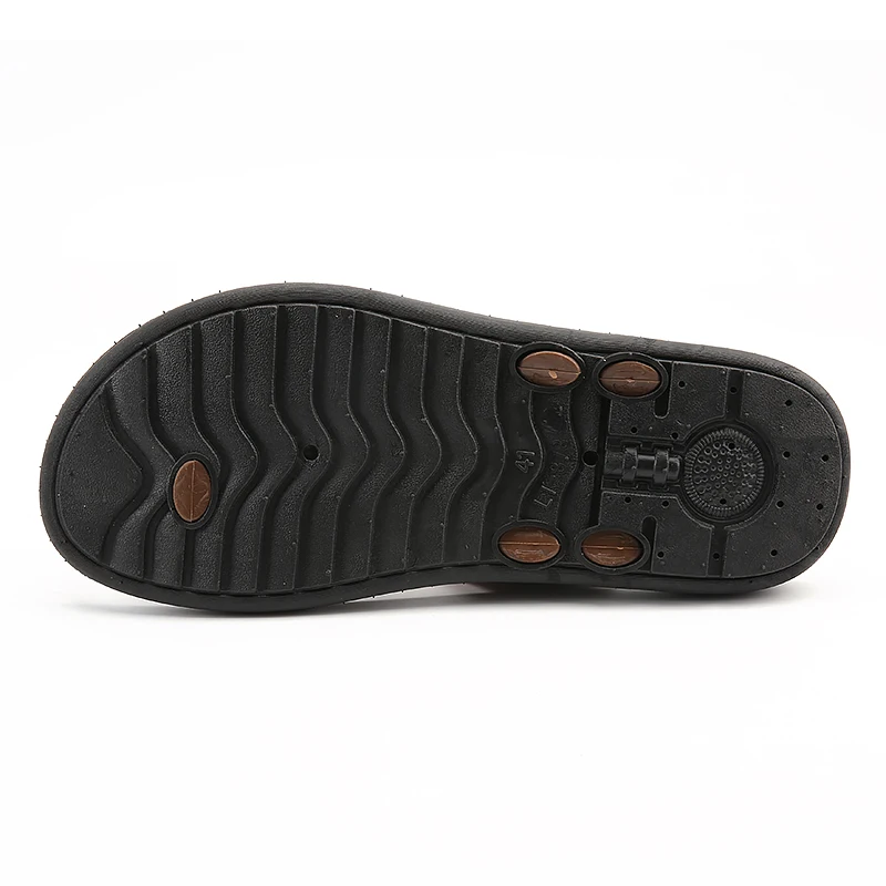 Summer Slippers Men's Anti-slip Clip Foot Soft Bottom Herringbone Sandals Beach Sandals Casual Flats 2023 Slippers Indoor Shoes