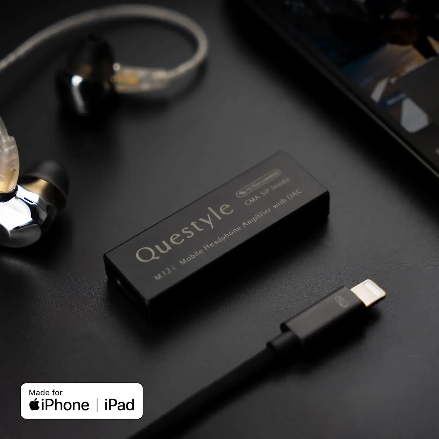 Фото Questyle M12i ESS Флагманский портативный USB ЦАП/АМП ES9281AC Чип Hi-res PCM DSD512 Адаптируемые режимы усиления Усилитель для наушников 3,5 мм №1