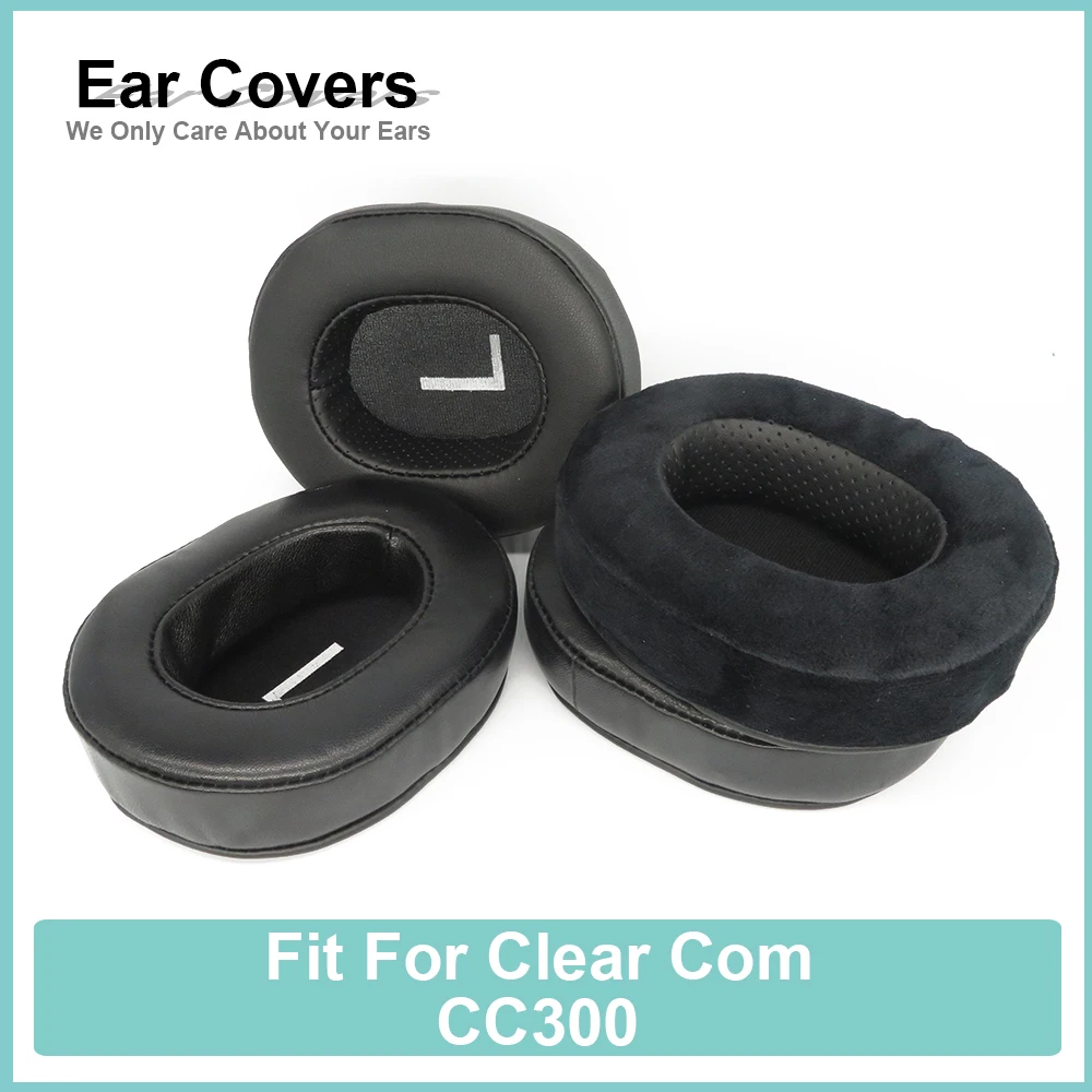 

Earpads For Clear Com CC300 Headphone Earcushions Protein Velour Sheepskin Pads Foam Ear Pads Black Comfortable