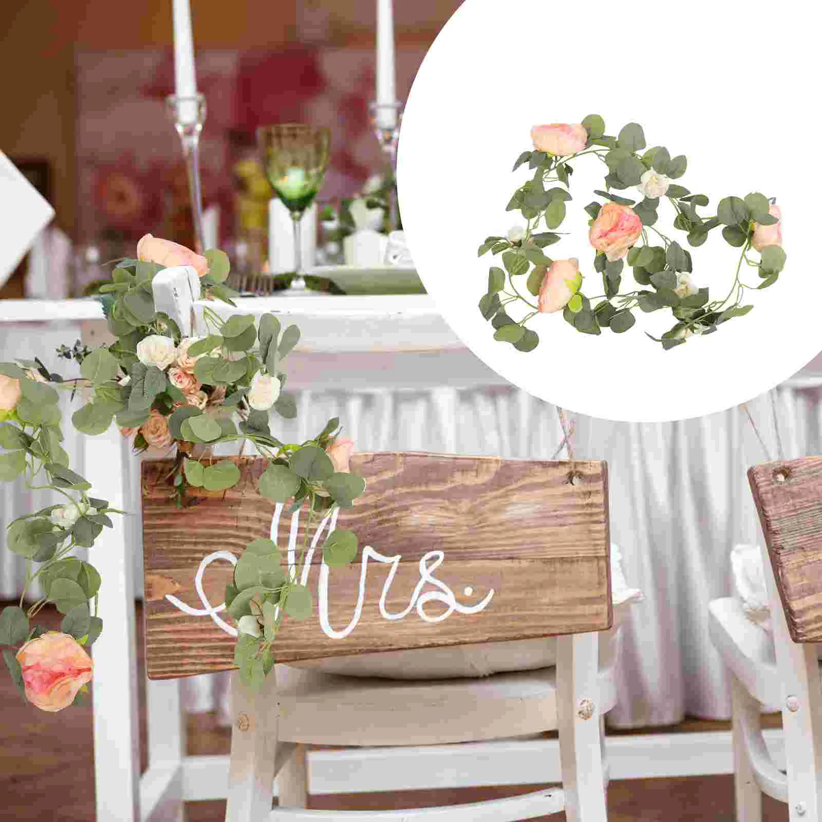 

Vine Flower Garland Rose Artificial Hanging Peony Fake Decor Wall Floral Silk Wreath Vines Flowers Wedding Greenery Garlands Ivy