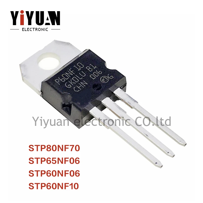 

10PCS NEW STP80NF70 80NF70 STP65NF06 65NF06 STP60NF06 60NF06 STP60NF10 60NF10 TO220 Field effect transistor