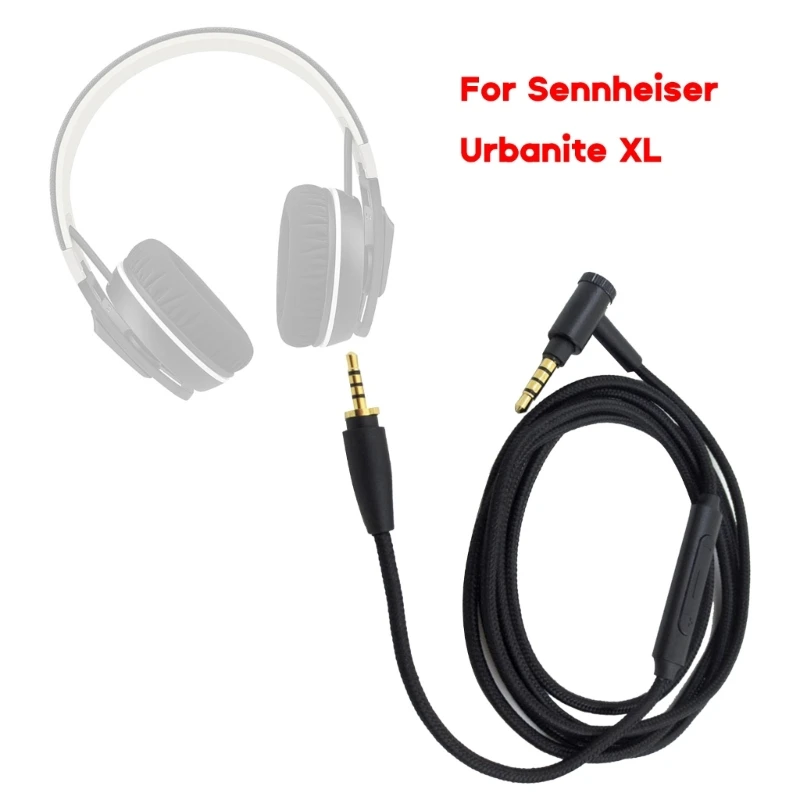 

Шумоподавляющий кабель для наушников URBANITE XL, наушники с регулятором громкости, плетеный кабель для наушников, улучшенный звук 896C