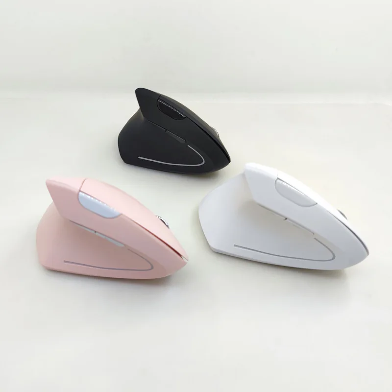 Эргономичная мышь для левой руки оптическая вертикальная USB Mause беспроводная 2 4