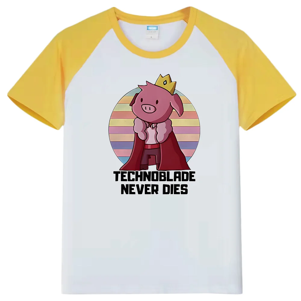 

Technoblade Never Dies Tshirt Funny Unisex Tops Men/women Streetwear Shirts Hip Hop Kawaii Clothes Summer T-shirt