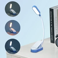 book light 9 led book reading lamp clip lamp book lights folding portable led night lamp adjustable flexible usb rechargeable