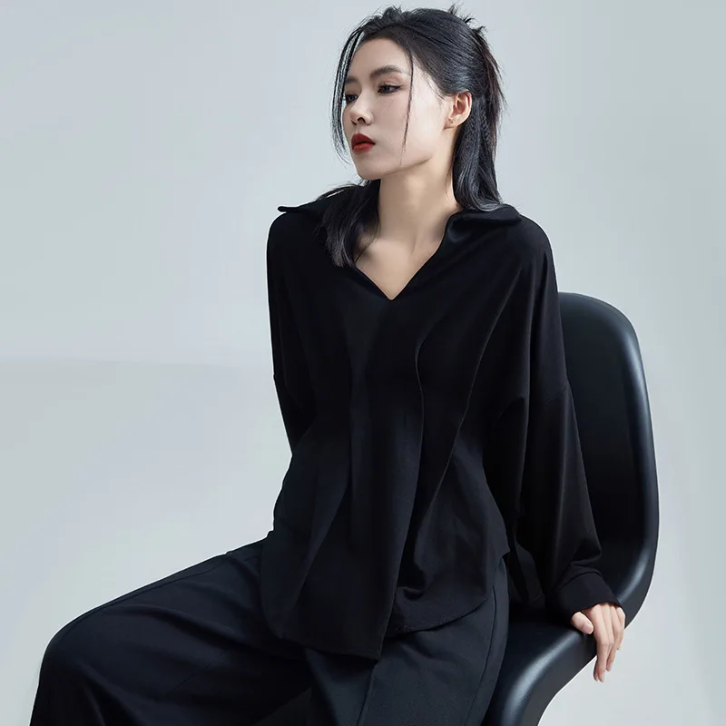 Рубашка Мужская/Женская с длинным рукавом летучая мышь в готическом стиле