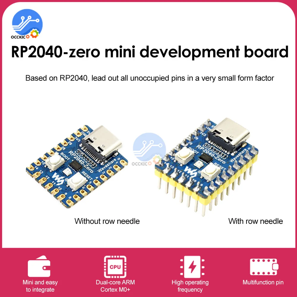 

Raspberry Pi RP2040-Zero микроконтроллер, макетная плата PICO RP2040, двухъядерный процессор ARM Cortex m0