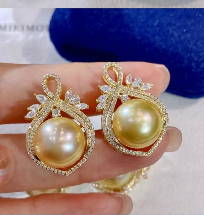 Красивая Aaaaa 11-10 мм Натуральная молния Ронде зуид-китайский Zee Gouden парель вешалка