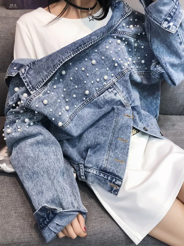 Дешевая оптовая продажа новая осенне-зимняя Модная Повседневная джинсовая