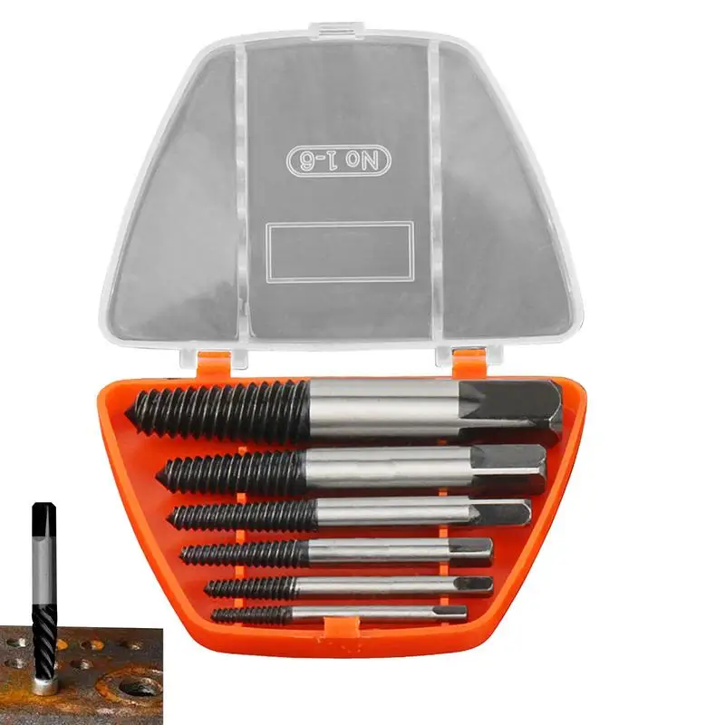 

Screw Extractors High Hardness Stripped Screw Remover Screw Extractors With Precise Fine-toothed Thread Broken Bolt Remover