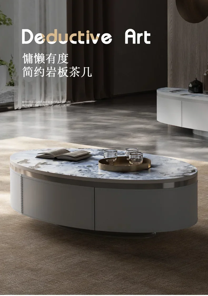 Светильник роскошный современный тонкий каменный столик для телевизора