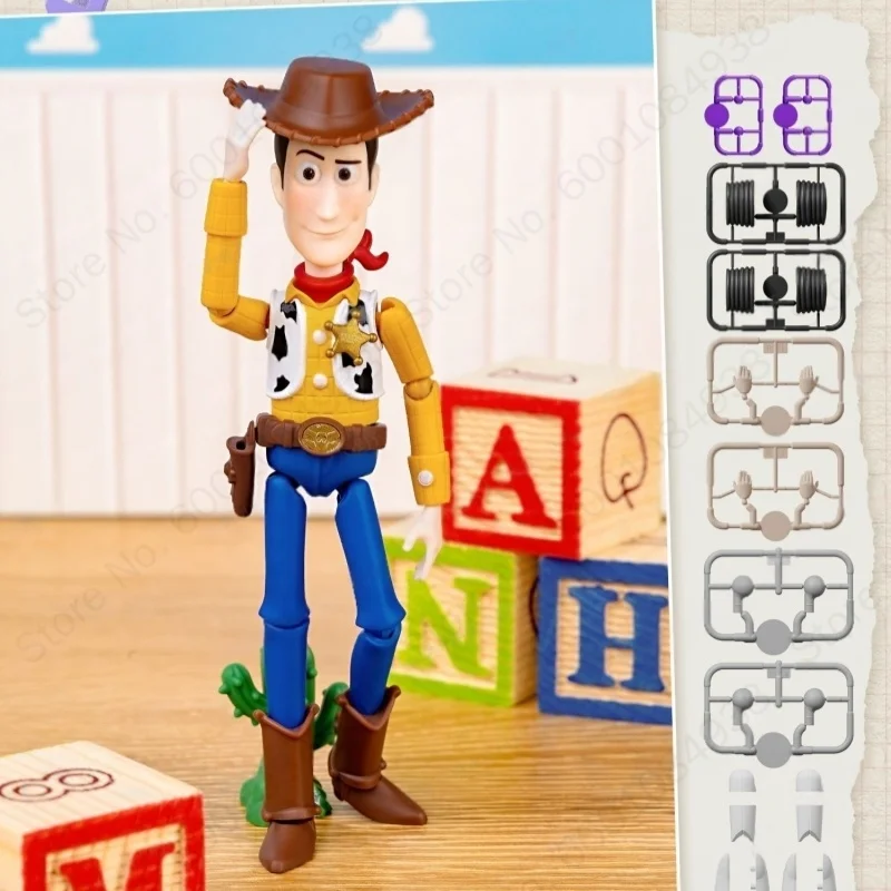 Фото Новая коллекционная фигурка Blokees Disney Pixar Toy Story Elite Edition V1: Вуди и Базз Лайтер (подвижная модель, серия Blind Box) №4