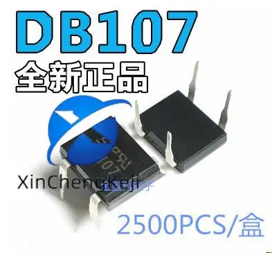 50 шт. Оригинальный Новый 4-ножной мост стек DB107 выпрямительный мост DIP-4 1A1000V SEP
