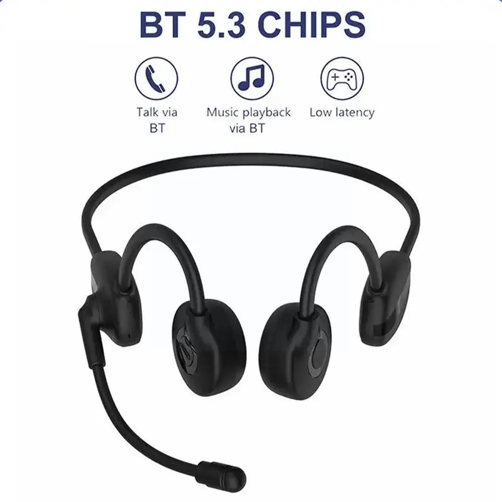 

Беспроводные наушники Bluetooth уличные наушники костной проводимости спортивные открытые водонепроницаемые с микрофоном с крючком деловые наушники D6I8