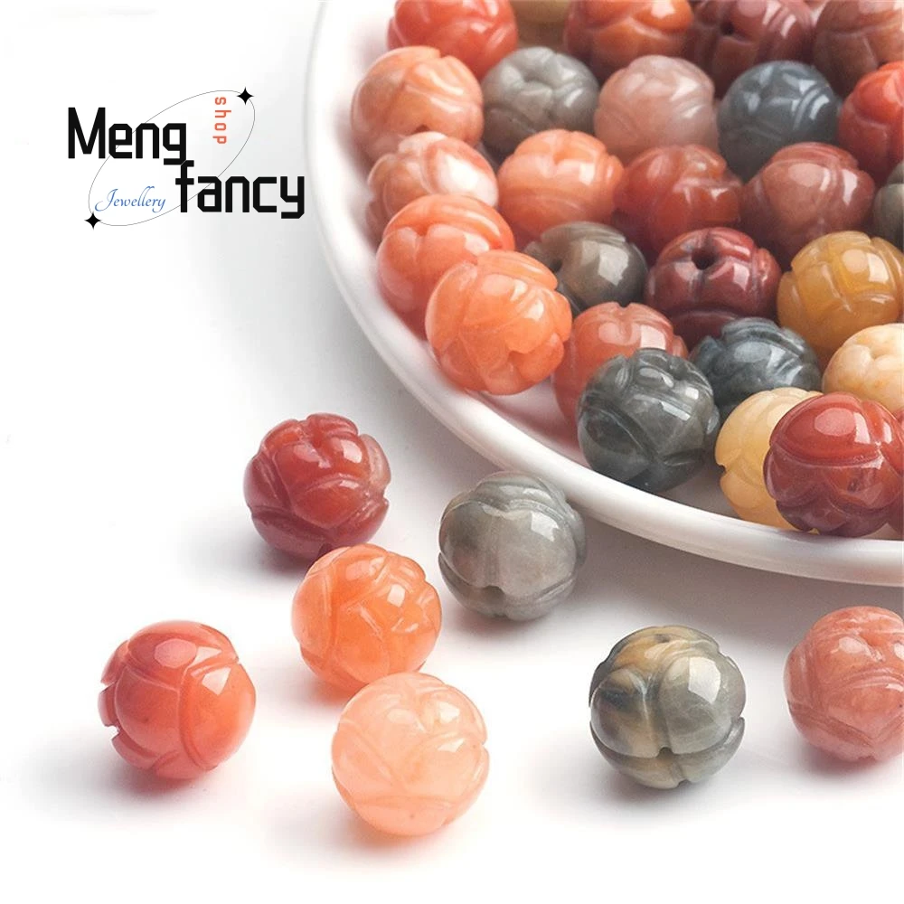 Бусины Из Натурального золотистого шелка с цветком лотоса