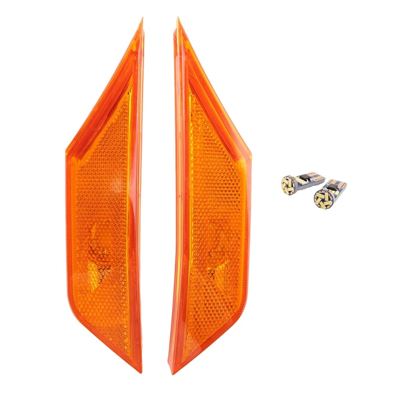 Side Marker Turn Signal Light Fender Leaf Lamp With LED Bulb For Honda Civic 2016-2020 34350TETH01 34300TETH01