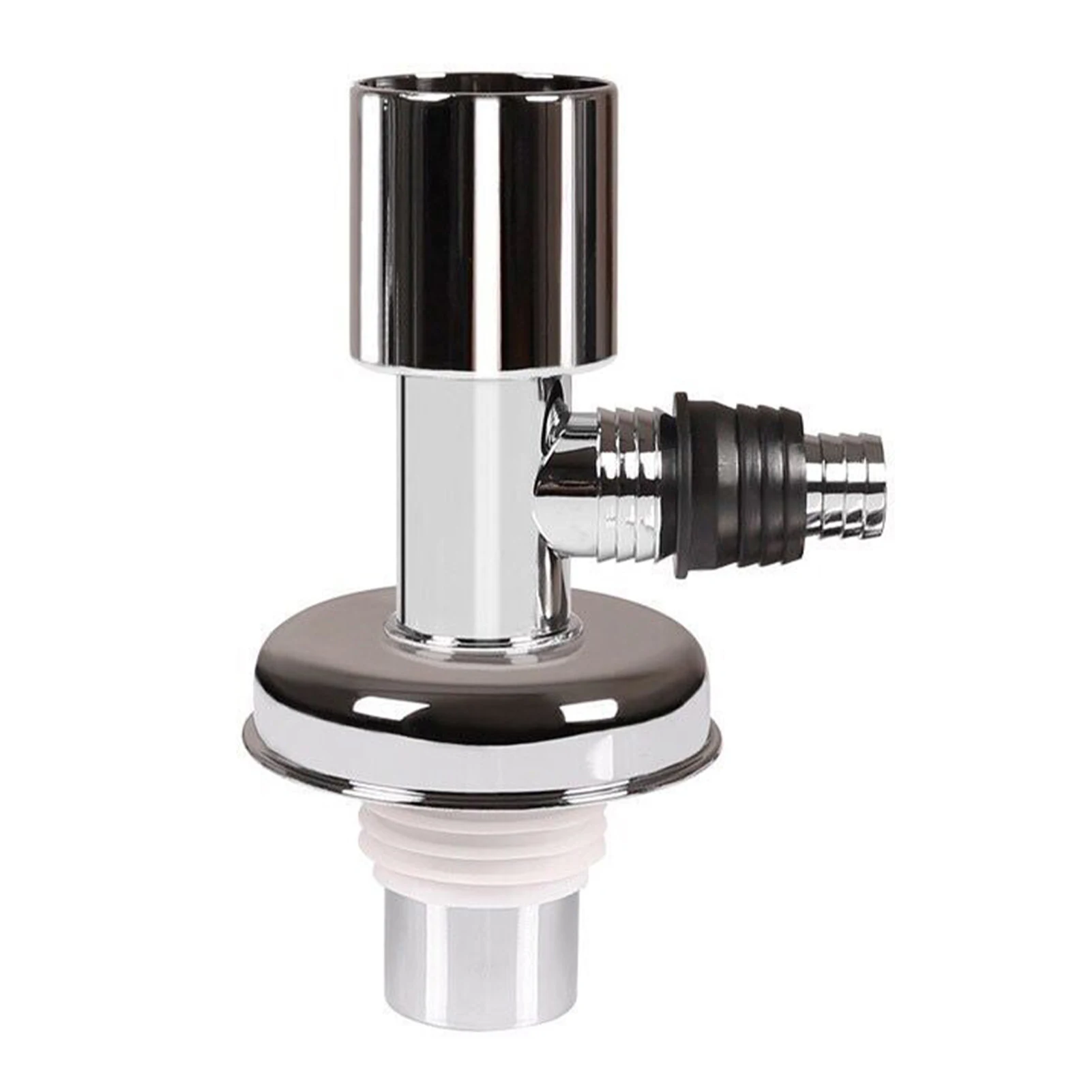 

Home Fittings Sink Pipe Laundry Water Drain Hose Splitter Diverter Easy Install Chrome Plated Bathroom Washing Machine Connector