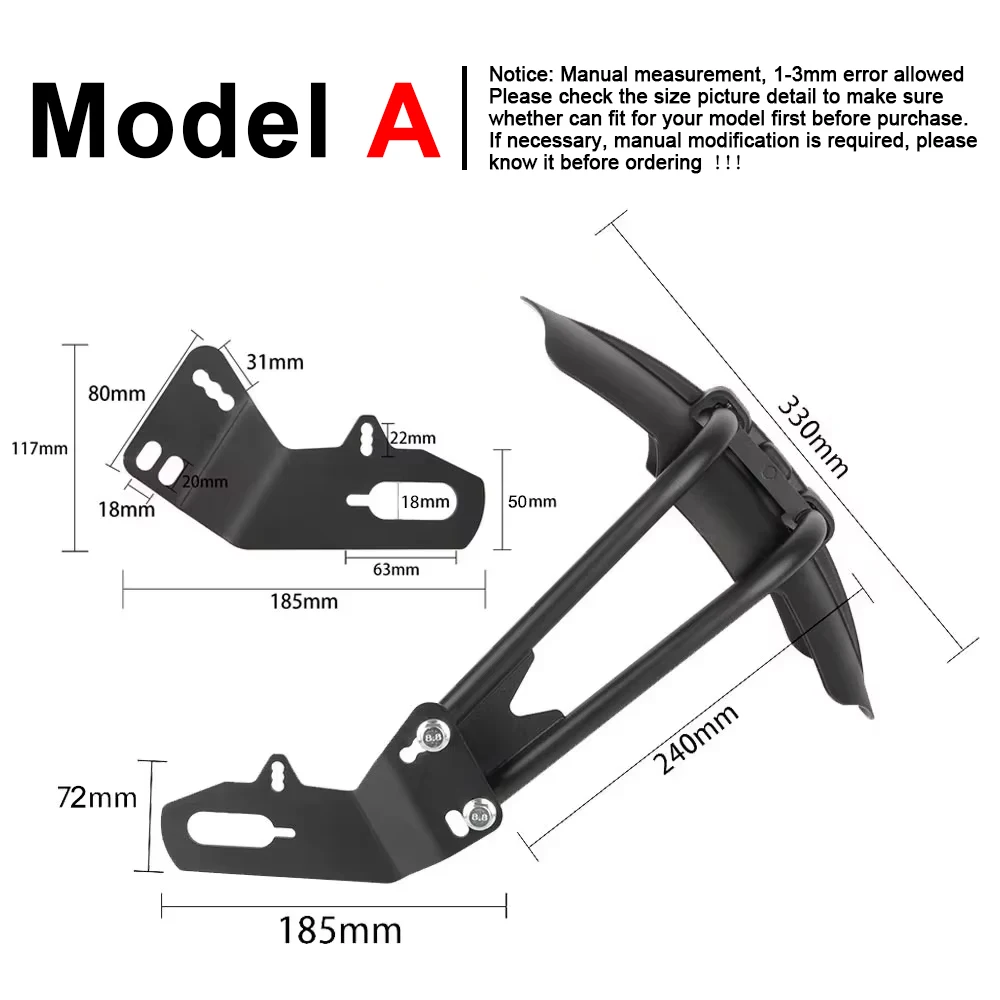 

Мотоциклетное крыло заднего крыла для Yamaha, Kawasaki, Honda, универсальное заднее колесо Hugger, брызговик, брызговик, крышка