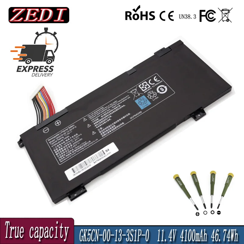 Новый аккумулятор ZEDI GK5CN-00-13-3S1P-0 для MECHREVO X8Ti Z2 MACHENIKE T90 Plus T90-T3p F117-B F117-B6 GK5CN GK5CN4Z GK7CN6Z