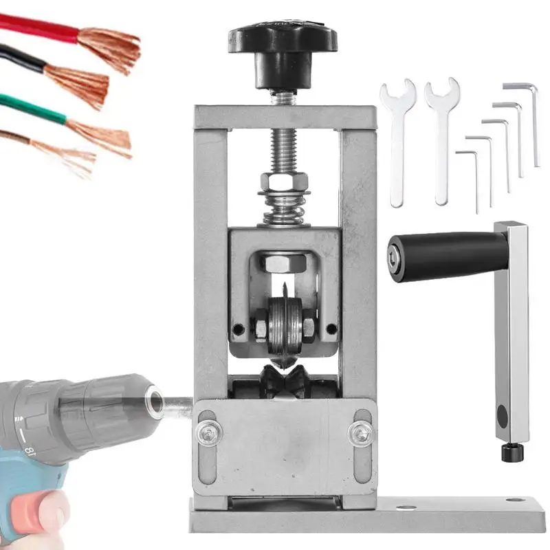 

Portable Wire Stripper Machine Cable Wire Stripper Tool Wire Stripper Tool For Drill Manual Electric 2 In 1 Copper Wire Stripper
