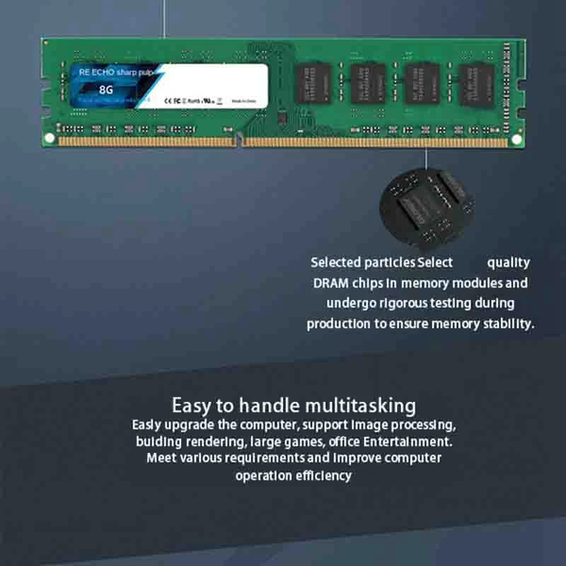 

Memory Bar DDR3 4G 8G 1333MHZ 1600MHZ Memory Bar Memory Stick