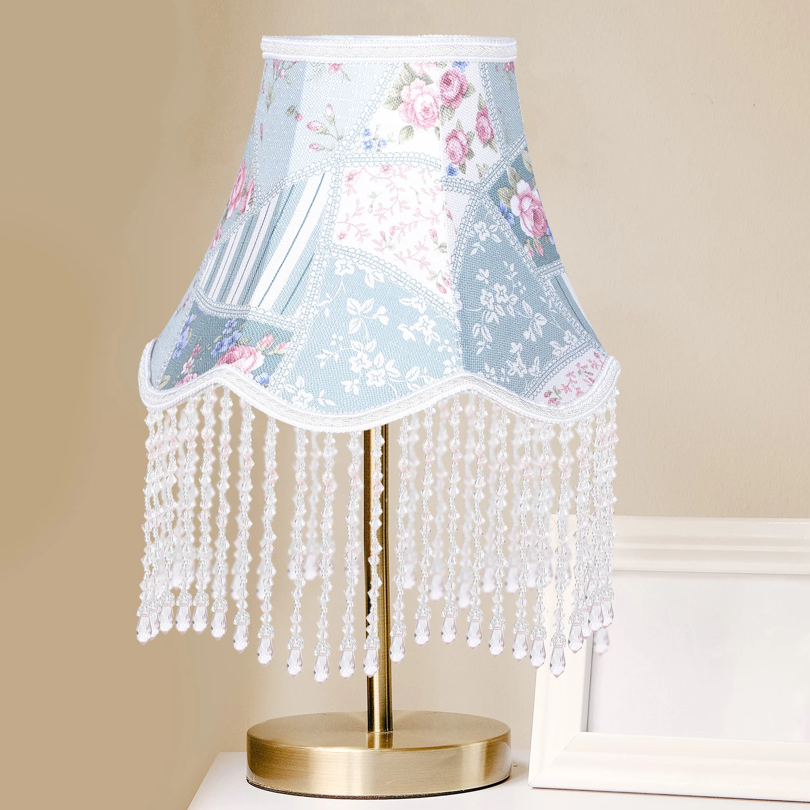 

Shade Lamp Lampshade Table European Lampshades Farmhouse Drum Macrame Fringe Bead Chandelier Shades Clip Rustic Print Flower
