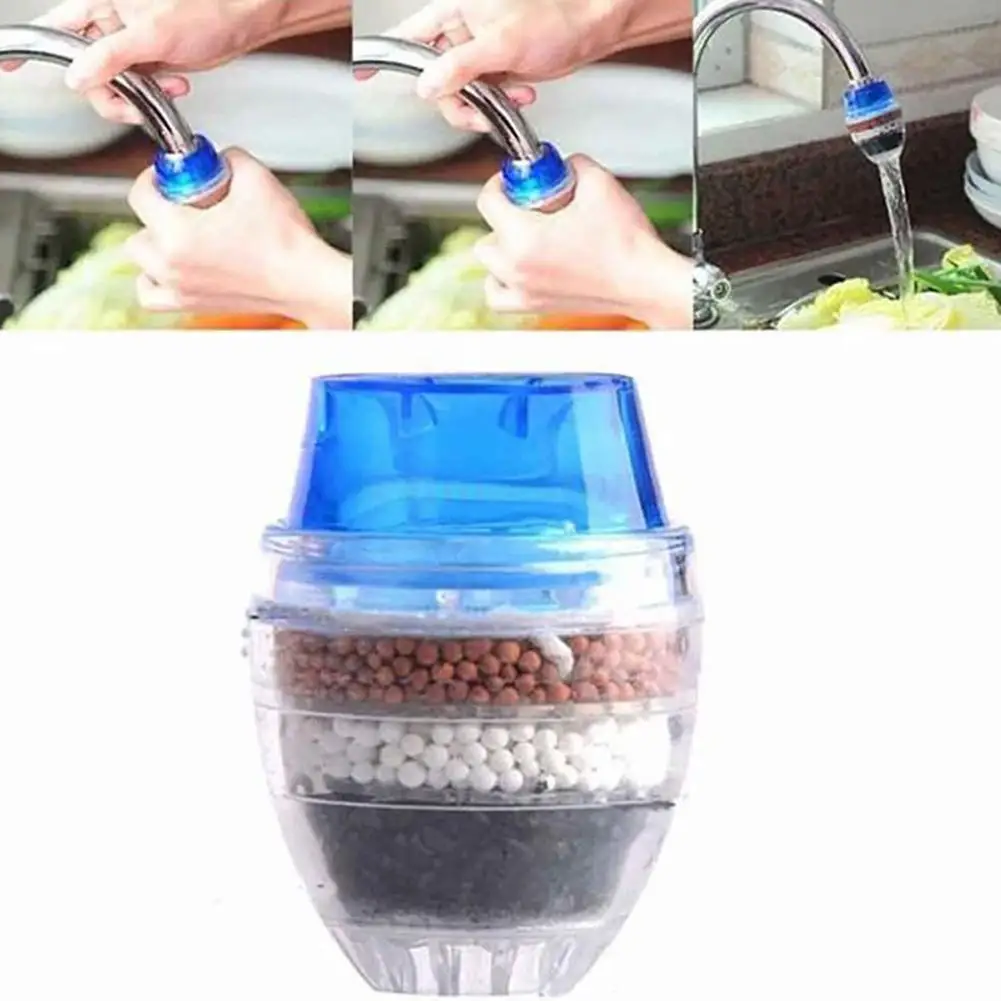 

(3Pcs) 5 Layers Water Purifier Filter Activated Carbon Filtration Remove Chlorine Fluoride Heavy Metals Hard Water For Home