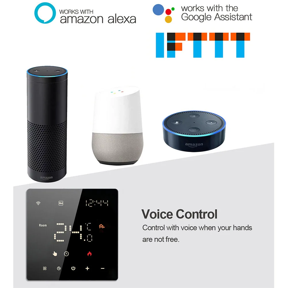 MAXKOSKO Tuya Smart Wifi Термостат для газового котла и электрического нагревательного