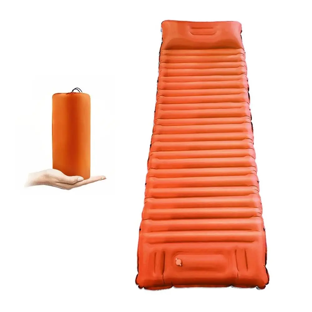 Сверхлегкий надувной подстилка для кемпинга со встроенным насосом складная