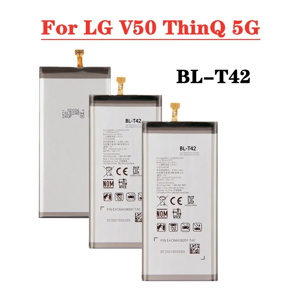 Высококачественный аккумулятор V50 BL-T42 для телефона LG ThinQ 5G LM-V500 V500N V500EM V500XM BLT42 4000